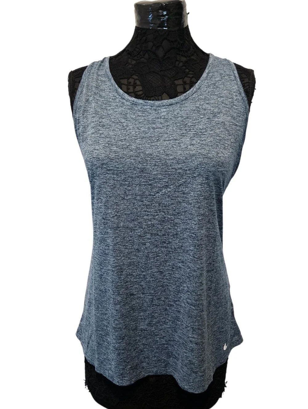 Nike Dry-Fit Racerback Training Tank Top Blue Print AJ4299 471 Women's‎ Size XL